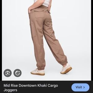 GAP Mid-Rise Khaki Cargo Joggers - set of 2